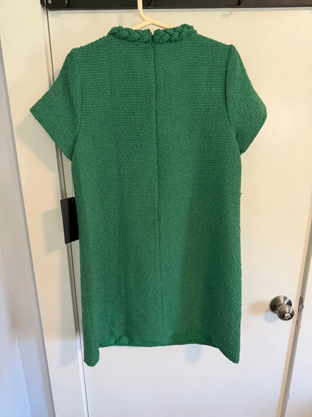 Tuckernuck Emerald Braided-Trim Short-Sleeve Shift Dress - Picture 2 of 2